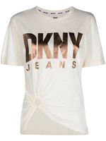 DKNY t-shirt à logo imprimé - Tons neutres