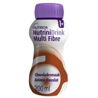 Nutrinidrink Multi Fibre Chocoladesmaak Flesje 200 Ml - thumbnail