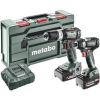 Metabo BSLBL+SSD200LTBL Accu-klopboor/schroefmachine, Accu-slagmoersleutel Incl. accu, Incl. lader