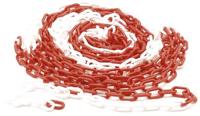 Perel signalisatieketting 10 meter rood/wit