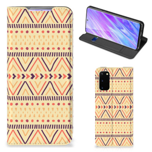 Samsung Galaxy S20 Hoesje met Magneet Aztec Yellow