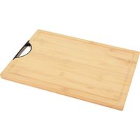 Bamboe houten snijplank / serveerplank met handvat 40 x 30 x 1,7 cm