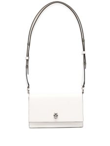 Alexander McQueen petit sac porté épaule Skull - Blanc