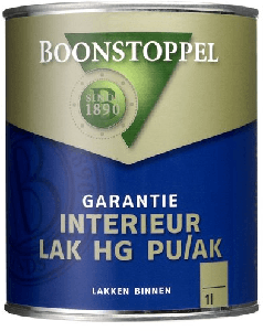 boonstoppel garantie interieurlak hoogglans pu/ak wit 1 ltr