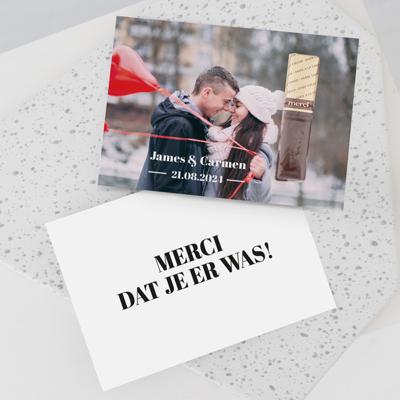 Merci met foto Merci met foto