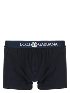 Dolce & Gabbana logo-print cotton boxers - Bleu