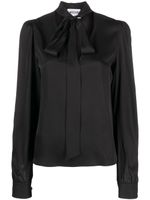 MOSCHINO JEANS blouse à col lavallière - Noir