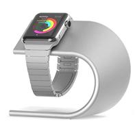 By Qubix - Aluminium Stand - Zilver - Compatible met Apple watch - Compatible Apple watch bandjes