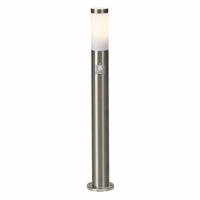 Brilliant 43699/82 Chorus Staande buitenlamp met bewegingsmelder LED E27 10 W RVS - thumbnail