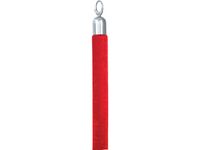 Afzetkoord Securit 150cm rood met chroome knop - thumbnail