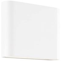 Brillant | Welbie LED buiten wandlamp 11,5 cm wit | 1x LED geïntegreerd, 10W LED geïntegreerd, (700lm, 3000K)