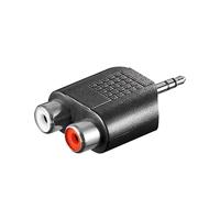 UNBEKANNT Audio-adapter 3,5 mm (3-polig, stereo) > 2 x cinch-aansluiting, 5 stuks