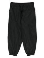 MSGM Kids pantalon cargo à logo brodé - Noir