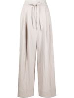 3.1 Phillip Lim high-waist drawstring palazzo trousers - Gris