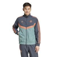 adidas Bayern München Culturewear Trainingsjack Woven 2024-2025 Grijs Oranje Groen - thumbnail