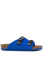 Birkenstock sandales Arizona en daim - Bleu - thumbnail