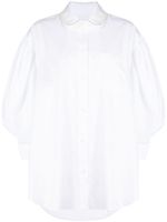 Simone Rocha chemise en coton à détails de perles - Blanc - thumbnail