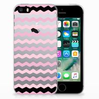 Apple iPhone SE | 5S TPU bumper Waves Roze - thumbnail