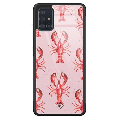 Samsung Galaxy A51 glazen hardcase - Lobster all the way