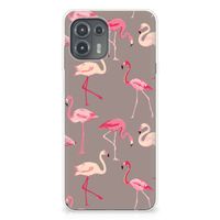 Motorola Edge 20 Lite TPU Hoesje Flamingo