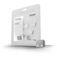 Lindy 40464 poortblokker USB Type-A Wit Acrylonitrielbutadieenstyreen (ABS) 10 stuk(s)