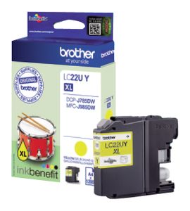 Brother LC-22UYBP inktcartridge Origineel Geel