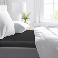 Primaviera Deluxe Topper Hoeslaken Satijn - Zwart 160 x 200 cm