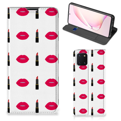 Samsung Galaxy Note 10 Lite Hoesje met Magneet Lipstick Kiss Samsung Galaxy Note 10 Lite Hoesje met Magneet Lipstick Kiss