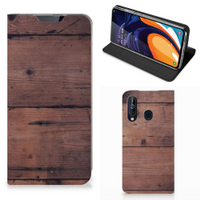 Samsung Galaxy A60 Book Wallet Case Old Wood - thumbnail