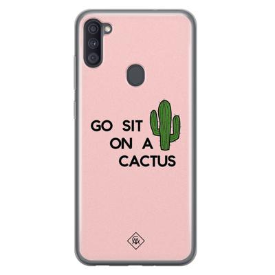 Samsung Galaxy A11 siliconen hoesje - Go sit on a cactus Samsung Galaxy A11 siliconen hoesje - Go sit on a cactus