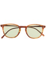 Oliver Peoples lunettes de soleil à effet écailles de tortue - Marron