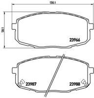 Remmenset, remschijf BREMBO, Remschijftype: Binnen geventileerd, Inbouwplaats: Vooras, u.a. für KIA, Hyundai - thumbnail