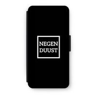 Negenduust black: iPhone 7 Flip Hoesje