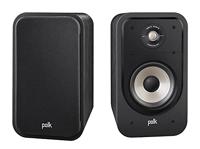Polk Signature S20e Luidspreker, Boekenplank Speaker voor HiFi Home Cinema, Boekenplank Speaker met 125 Watt, 2 stuks, Poolklemmen, Diepe Bas, Hoge resolutie, 40 kHz, - Zwart