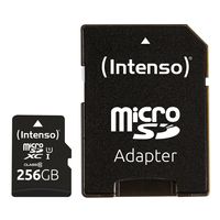 Intenso Premium microSDXC-kaart 256 GB Class 10, UHS-I Incl. SD-adapter - thumbnail