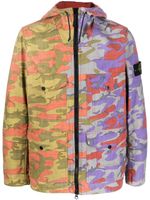 Stone Island veste à imprimé camouflage - Rouge