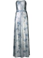 Marchesa Notte Bridesmaids robe bustier brodée de sequins - Bleu - thumbnail