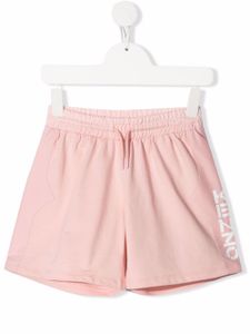 Kenzo Kids short de sport à logo imprimé - Rose