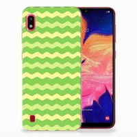 Samsung Galaxy A10 TPU bumper Waves Green - thumbnail