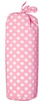 Taftan Hoeslakens Polkadots Roze-60 x 120 cm - thumbnail