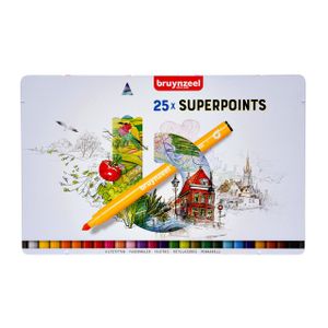 Viltstift Bruynzeel Expression super points blik ÃƒÆ’ 25 stuks assorti