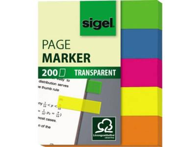Sigel Plakmarker HN615 5 blokken/pak Geel, Roze, Blauw, Groen, Oranje