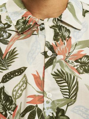 Only & Sons / overhemd Ons Klopp Life Aop Viscose NOOS in wit Only & Sons / overhemd Ons Klopp Life Aop Viscose NOOS in wit