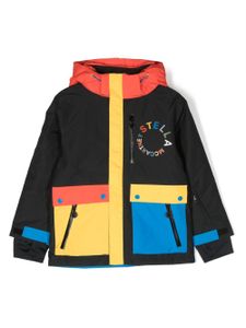 Stella McCartney Kids veste colour block à capuche - Bleu