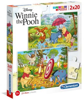 Clementoni legpuzzel Disney Winnie the Pooh 20 stukjes 2 stuks Clementoni legpuzzel Disney Winnie the Pooh 20 stukjes 2 stuks