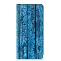 Xiaomi Redmi Note 12 Pro | Poco X5 Pro Book Wallet Case Wood Blue - thumbnail