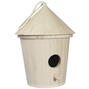 Vogelhuisje om te schilderen 16 cm