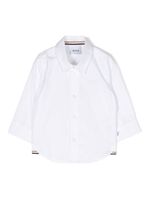 BOSS Kidswear chemise en coton à logo brodé - Blanc