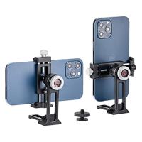 SUNWAYFOTO CPC-06 Mobiele Telefoon Klem Statief Smartphone Klem Adapter Met Koude Schoen Mount 1/4 Draad Arca Swiss