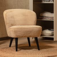 WOOOD Fauteuil Sara Fleece - Naturel - thumbnail